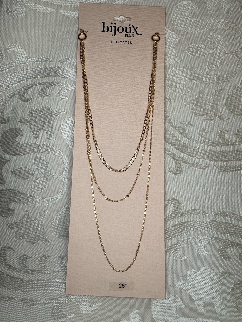 New Bijoux Bar Delicates Layered Gold Necklace - 26"